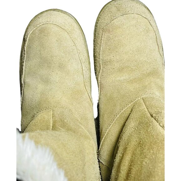 SONOMA Women's Mid Calf Boots Leather Suede Camel Tan Warm Aurora Sz 7.5 M - Picture 10 of 11